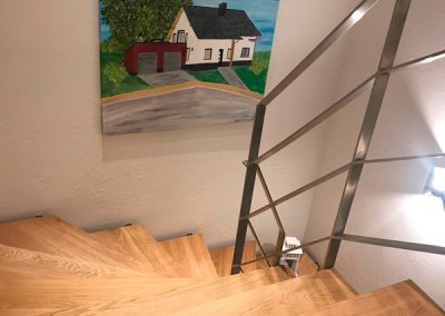 Flacheisengelaender Faltwerktreppe Hoeheinoed