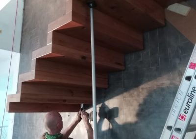 Montagebild Faltwerktreppe